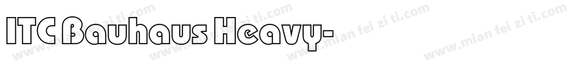 ITC Bauhaus Heavy字体转换